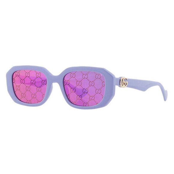 NEW GG1535S 004 Lilac/Pink GG Pattern Women Pink Purple Sunglasses Gucci